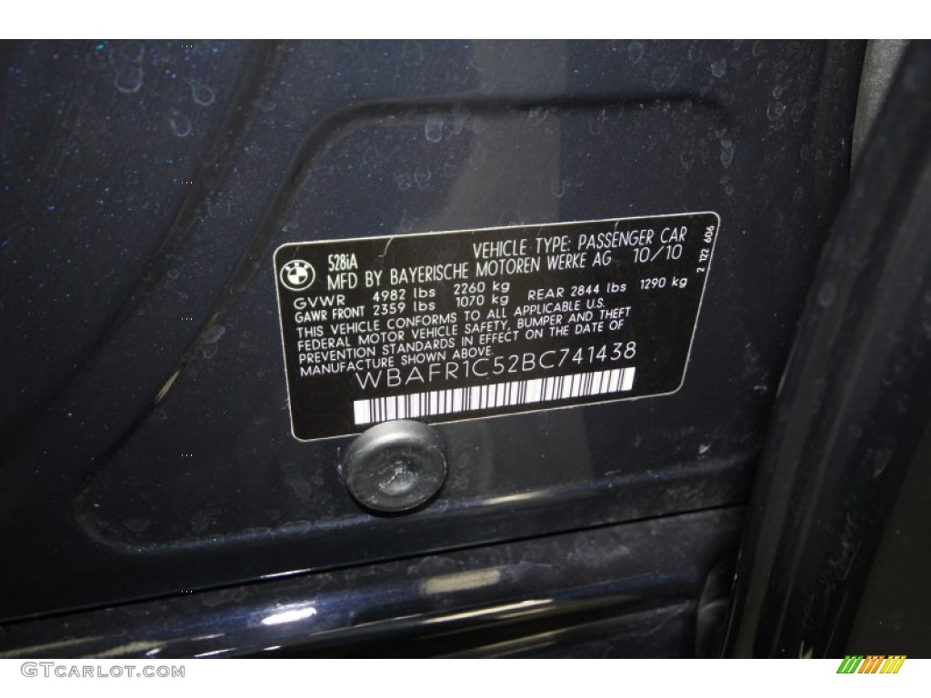 2011 5 Series 528i Sedan - Imperial Blue Metallic / Oyster/Black photo #9