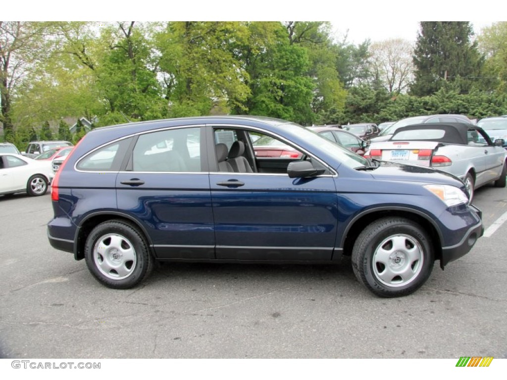 2008 CR-V LX 4WD - Royal Blue Pearl / Gray photo #4