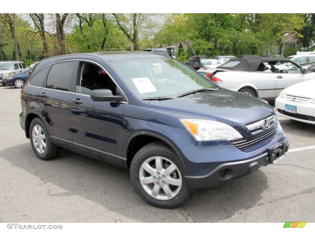 2008 CR-V EX 4WD - Royal Blue Pearl / Black photo #3