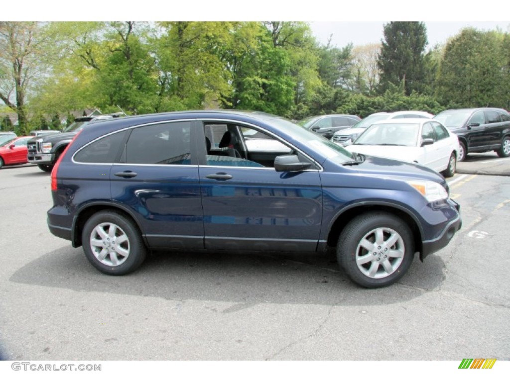 2008 CR-V EX 4WD - Royal Blue Pearl / Black photo #4