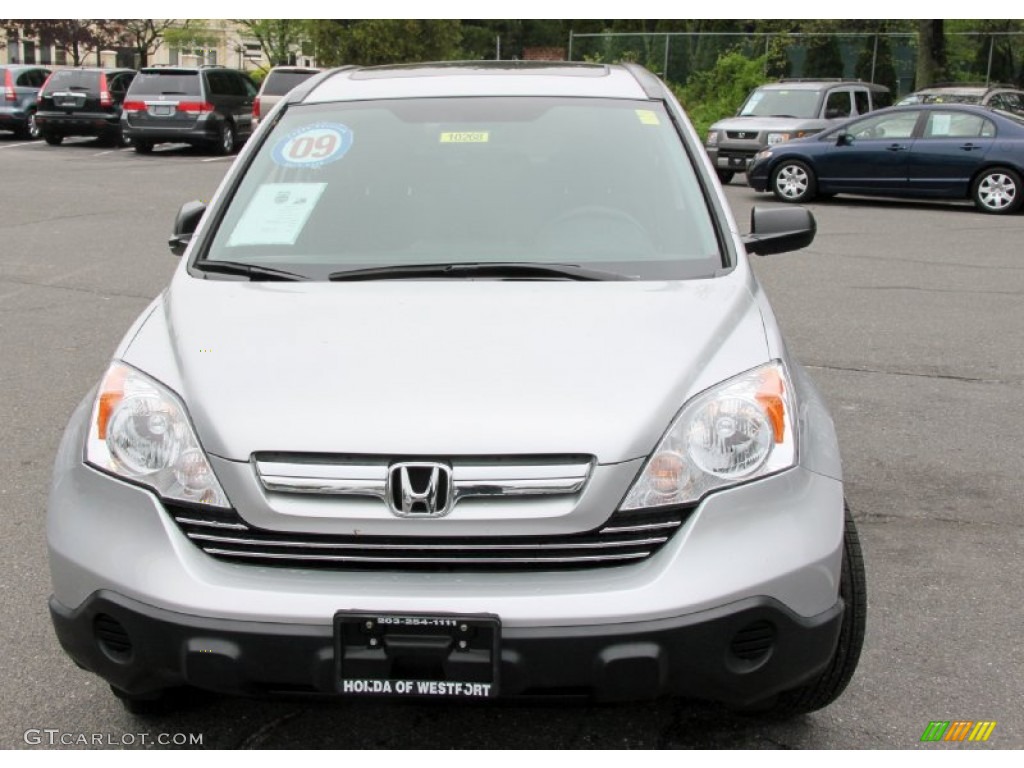 2009 CR-V EX 4WD - Alabaster Silver Metallic / Black photo #2