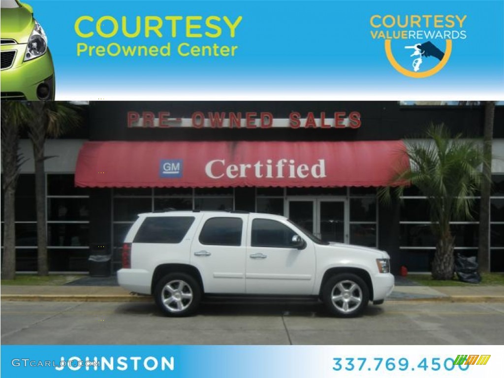 2007 Tahoe LTZ - Summit White / Dark Titanium/Light Titanium photo #1
