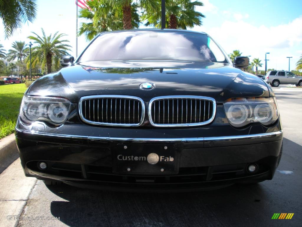 2005 7 Series 745Li Sedan - Black Sapphire Metallic / Black/Black photo #3