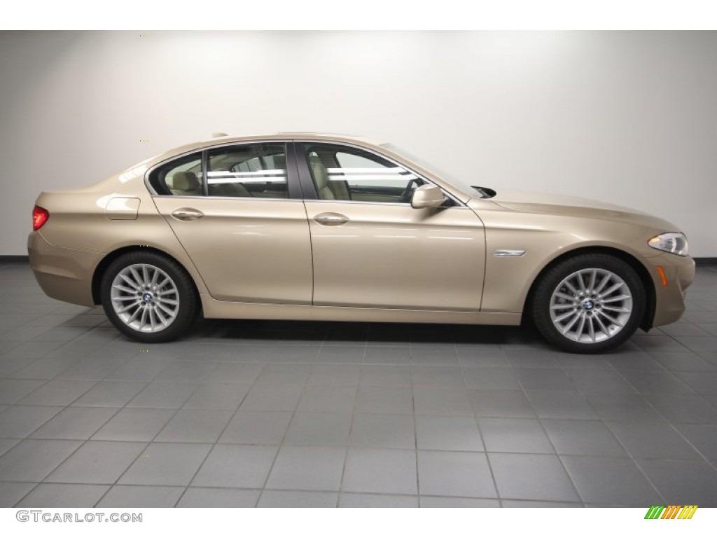 2012 5 Series 535i Sedan - Milano Beige Metallic / Venetian Beige photo #2