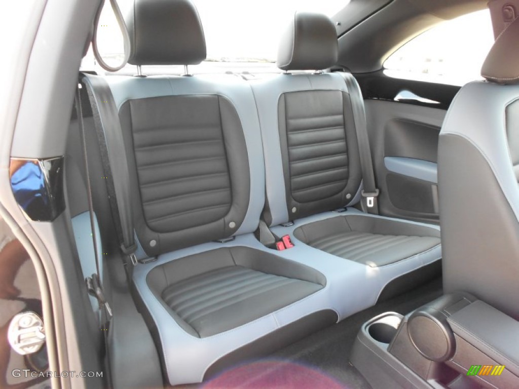 Black/Blue Interior 2012 Volkswagen Beetle Turbo Photo #64836090