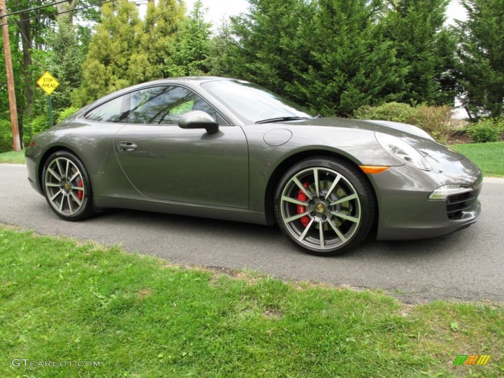 Agate Grey Metallic 2012 Porsche New 911 Carrera S Coupe Exterior Photo #64838176