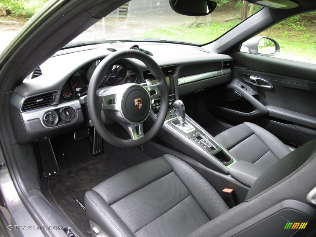 Black Interior 2012 Porsche New 911 Carrera S Coupe Photo #64838188