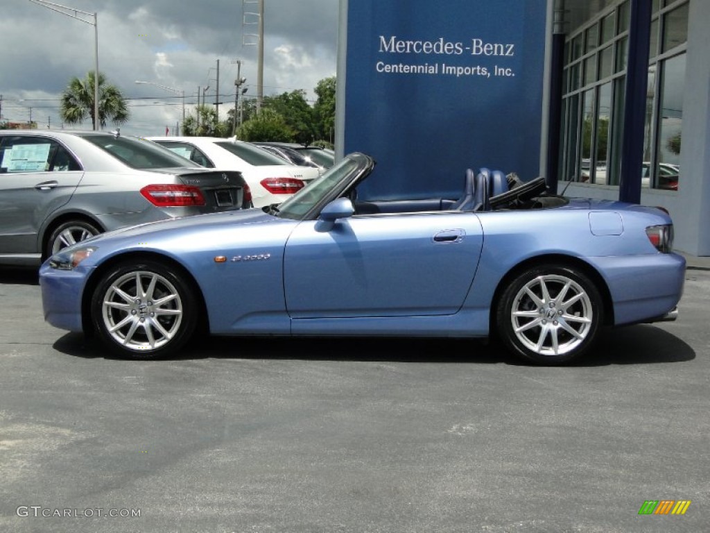 2004 S2000 Roadster - Suzuka Blue Metallic / Blue photo #6