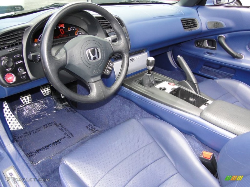 Blue Interior 2004 Honda S2000 Roadster Photo #64838329