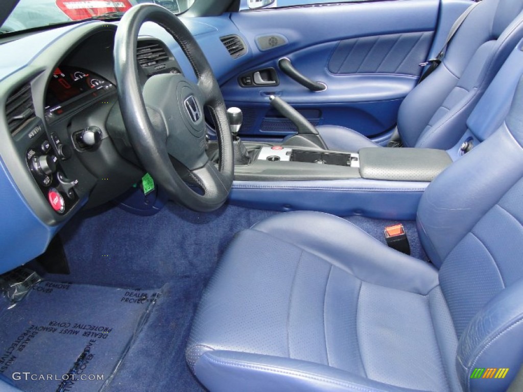 Blue Interior 2004 Honda S2000 Roadster Photo #64838332