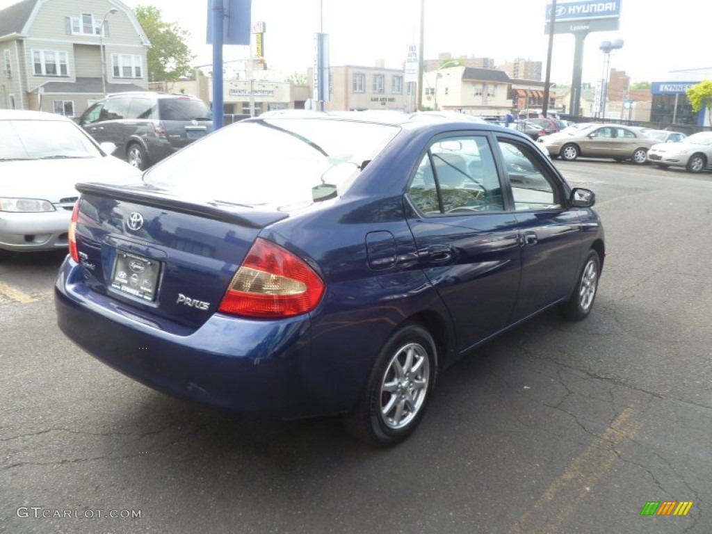2002 Prius Hybrid - Brilliant Blue Pearl / Gray photo #4