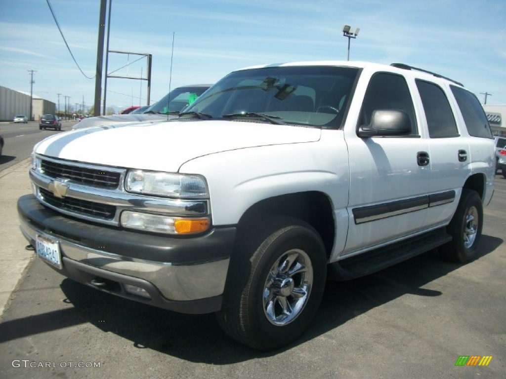 2004 Tahoe LS 4x4 - Summit White / Gray/Dark Charcoal photo #5