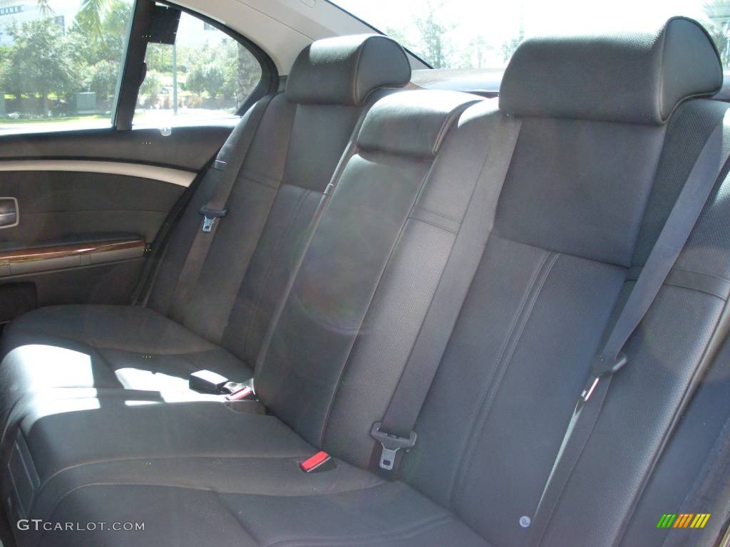 2005 7 Series 745Li Sedan - Black Sapphire Metallic / Black/Black photo #14