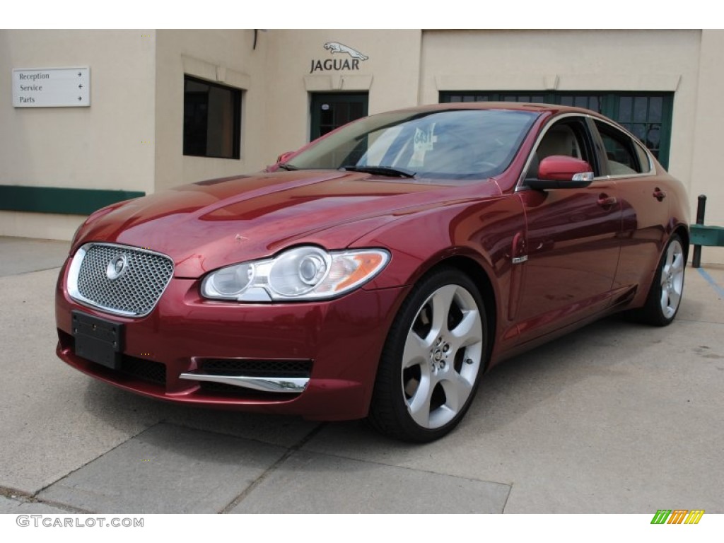 2010 XF Sport Sedan - Radiance Red Metallic / Barley photo #1