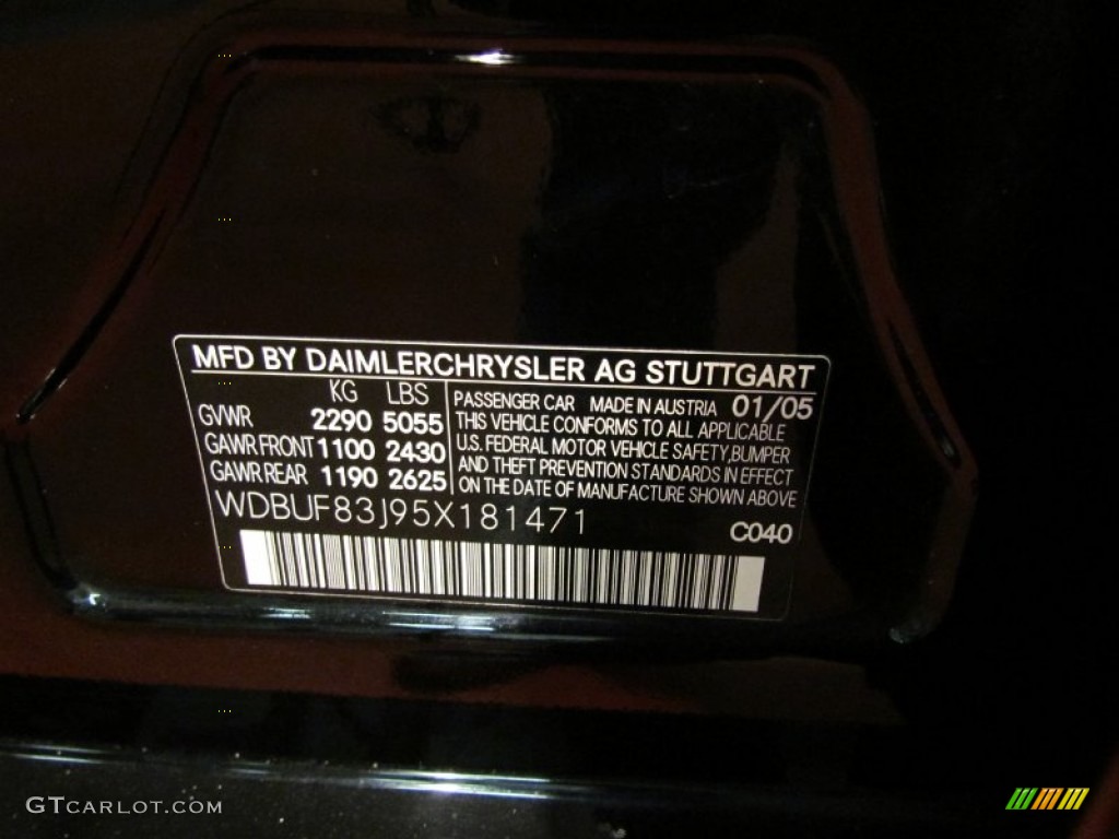 2005 E 500 4Matic Sedan - Black / Charcoal photo #14