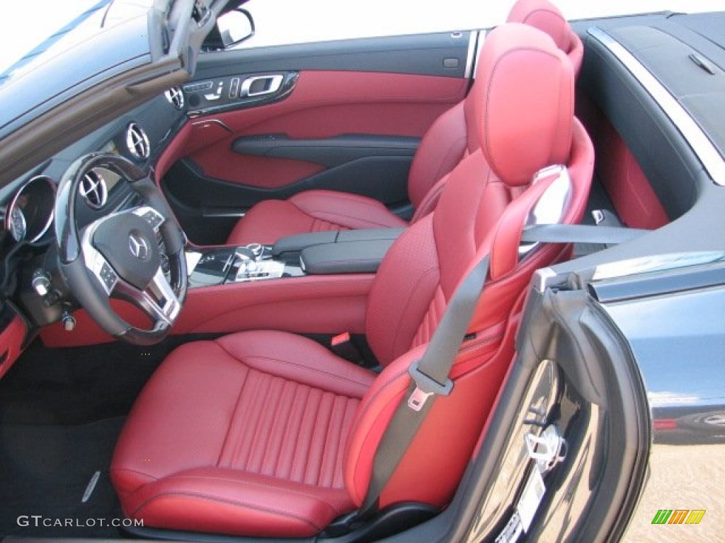 Red/Black Interior 2013 Mercedes-Benz SL 550 Roadster Photo #64842904