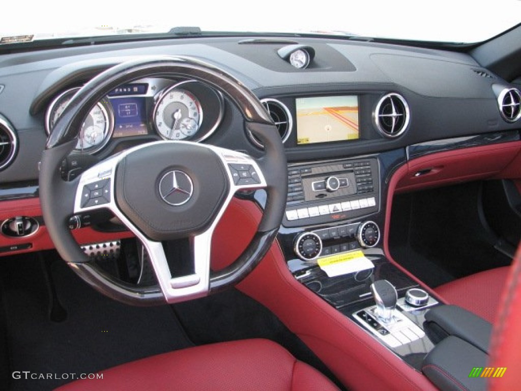 2013 Mercedes-Benz SL 550 Roadster Red/Black Dashboard Photo #64842913