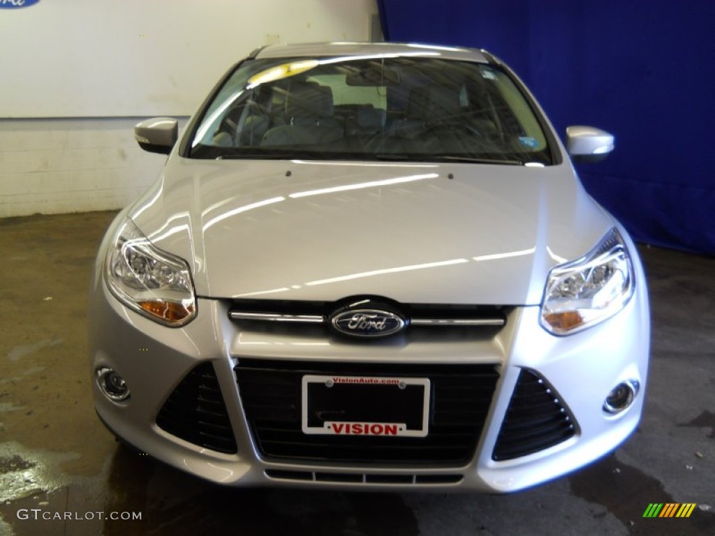 2012 Focus SEL 5-Door - Ingot Silver Metallic / Stone photo #21