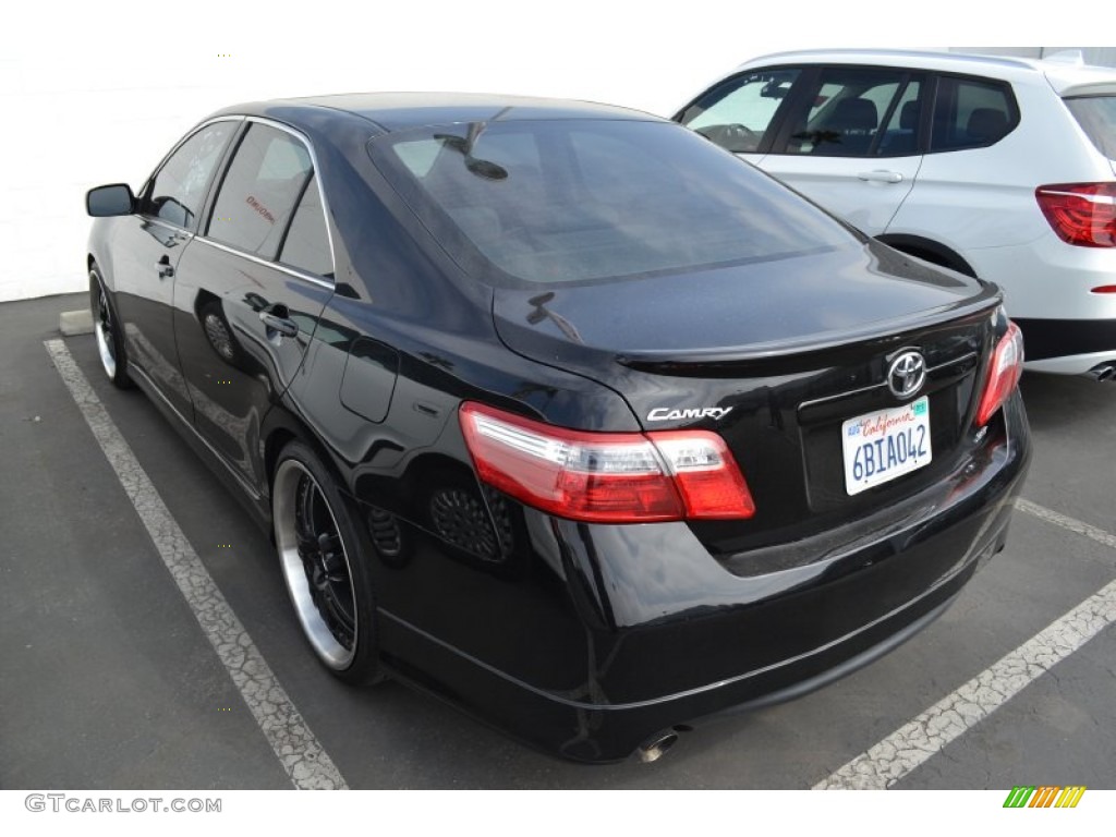 2007 Camry SE V6 - Black / Dark Charcoal photo #3