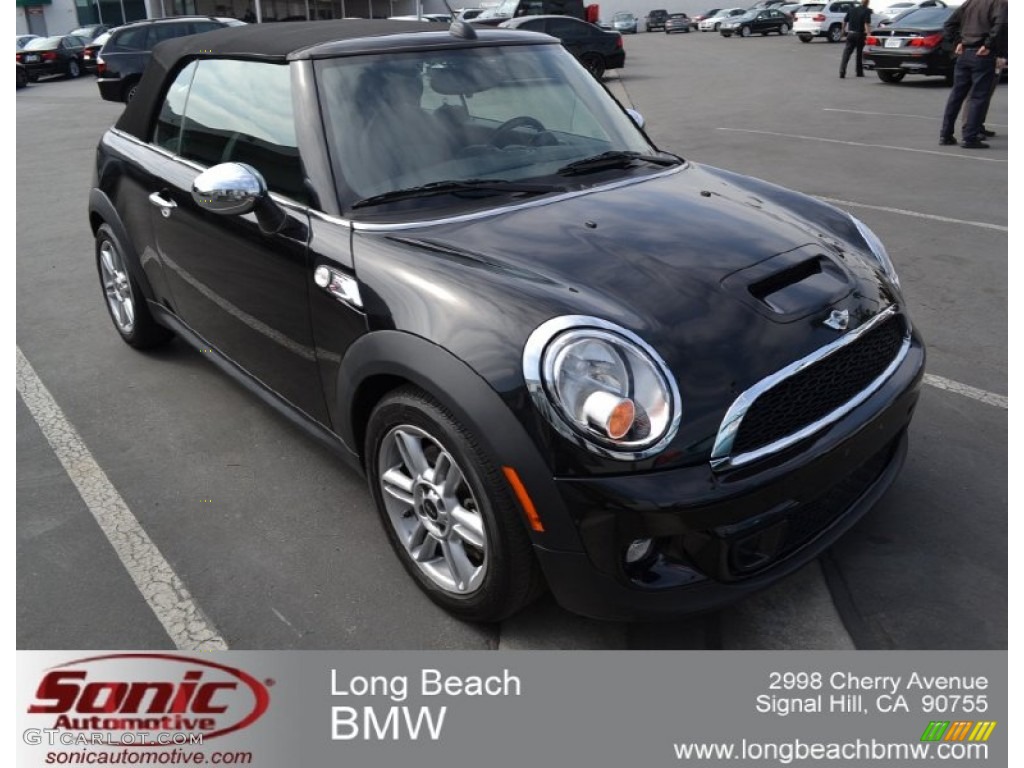 2011 Cooper S Convertible - Midnight Black Metallic / Carbon Black photo #1