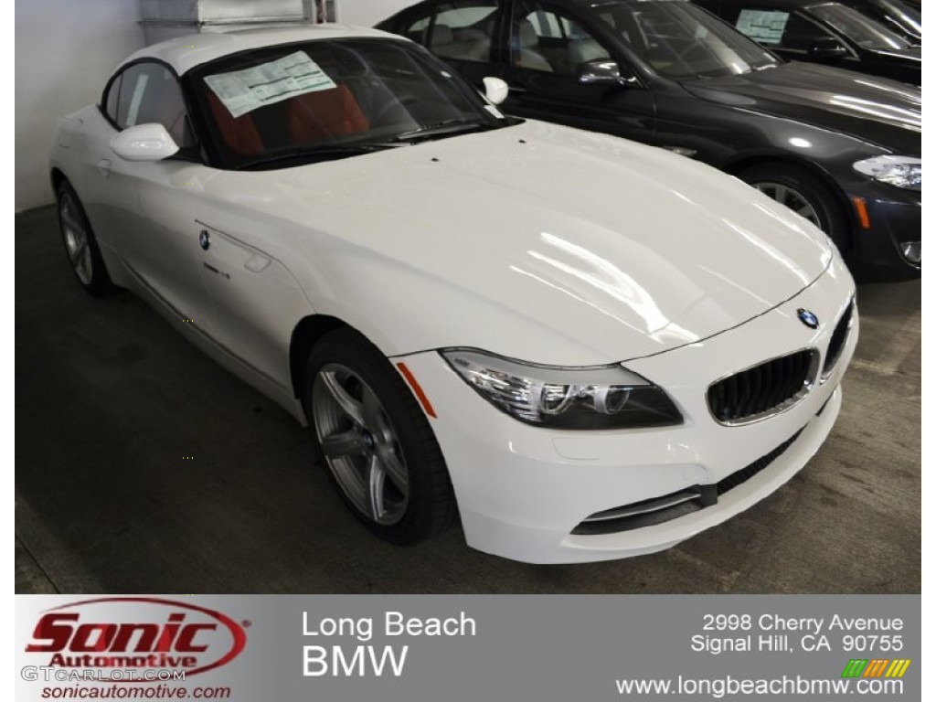 2012 Z4 sDrive28i - Alpine White / Coral Red photo #1