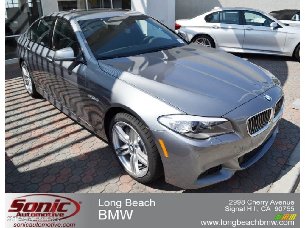 2012 5 Series 535i Sedan - Space Gray Metallic / Black photo #1