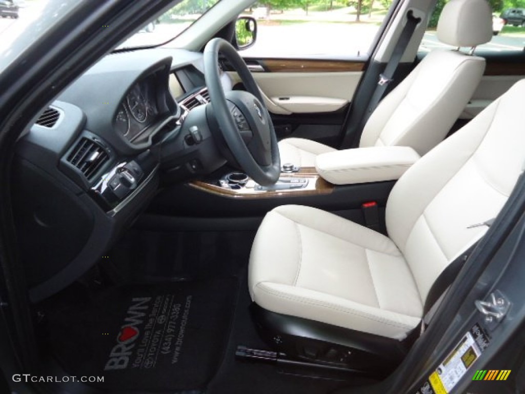 Oyster Interior 2012 BMW X3 xDrive 28i Photo #64848535
