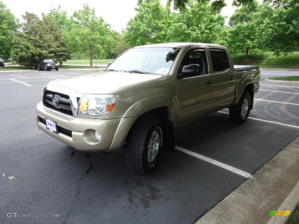2006 Tacoma V6 TRD Double Cab 4x4 - Desert Sand Mica / Graphite Gray photo #3