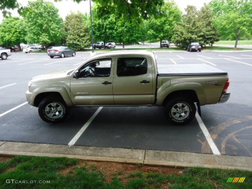 2006 Tacoma V6 TRD Double Cab 4x4 - Desert Sand Mica / Graphite Gray photo #4