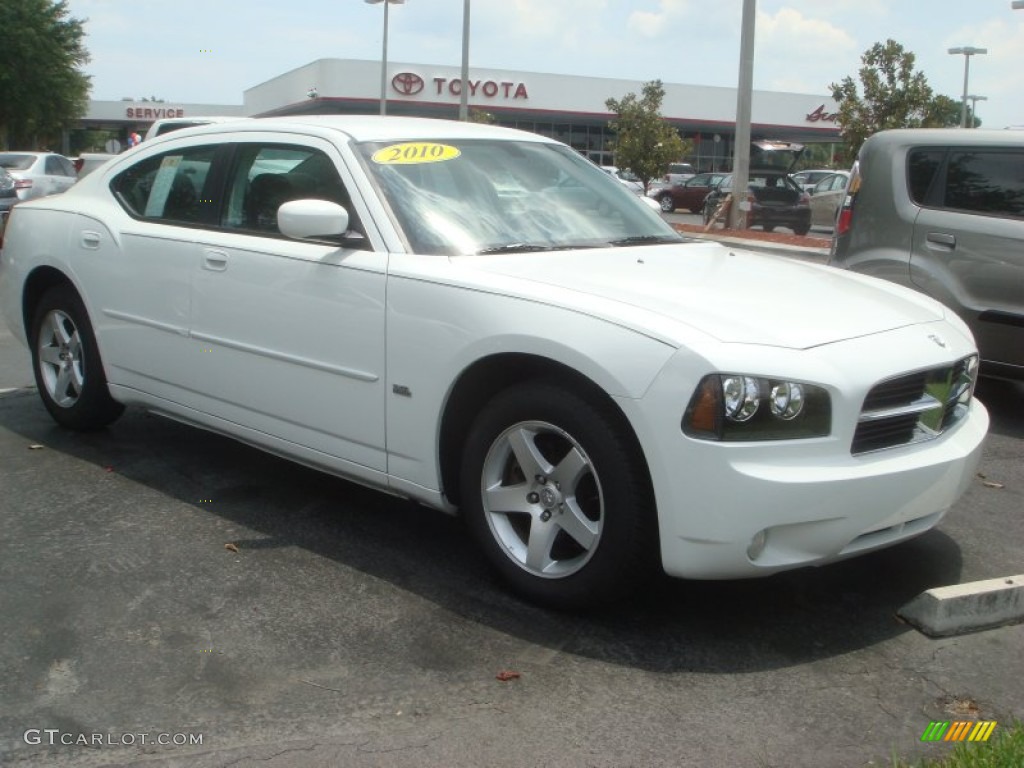 2010 Charger SXT - Stone White / Dark Slate Gray photo #1