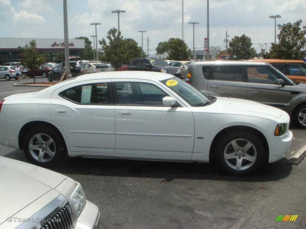2010 Charger SXT - Stone White / Dark Slate Gray photo #2
