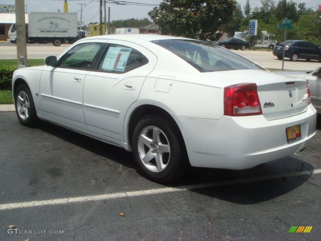 2010 Charger SXT - Stone White / Dark Slate Gray photo #8
