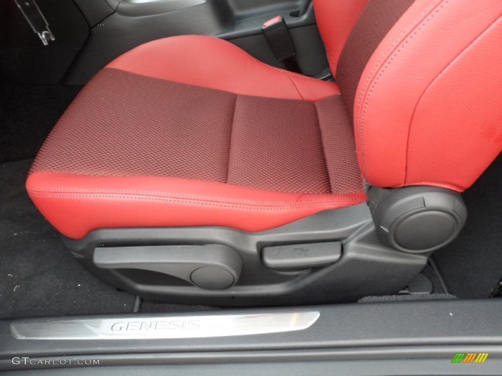 2013 Genesis Coupe 3.8 R-Spec - Tsukuba Red / Red Leather/Red Cloth photo #26