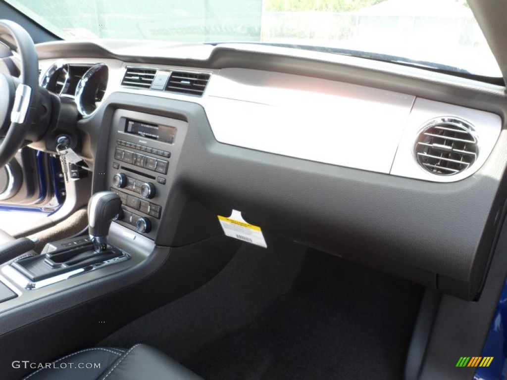 2013 Mustang V6 Premium Coupe - Deep Impact Blue Metallic / Charcoal Black photo #19