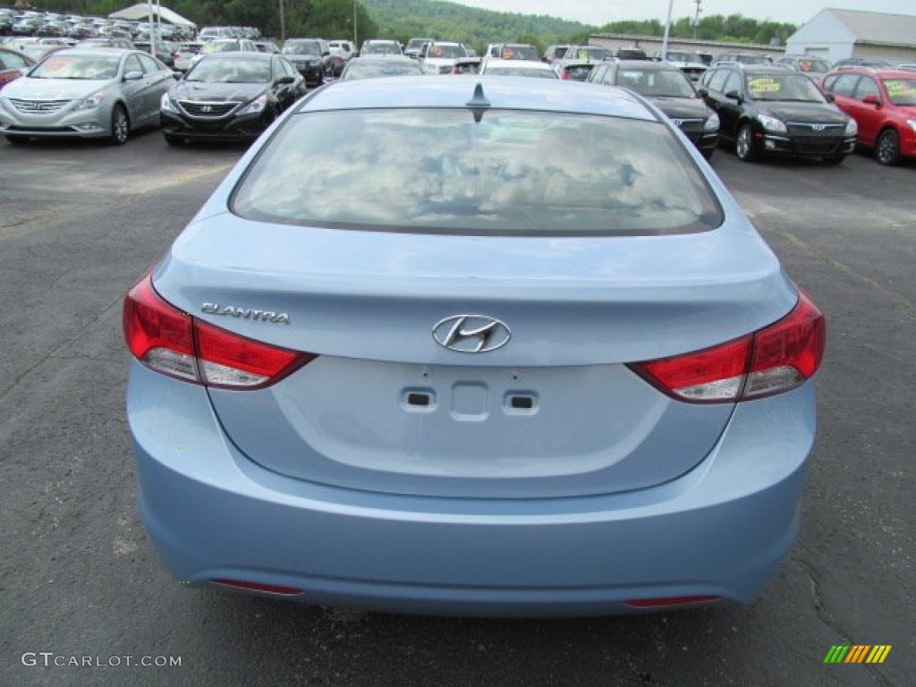 2013 Elantra GLS - Blue Sky Metallic / Beige photo #4