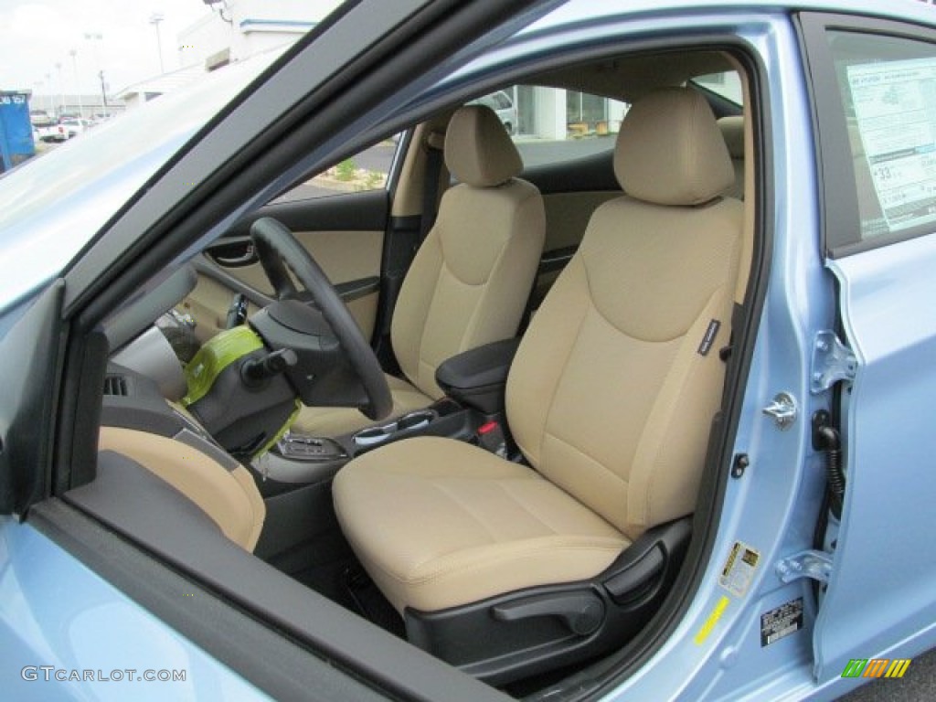 Beige Interior 2013 Hyundai Elantra GLS Photo #64854845