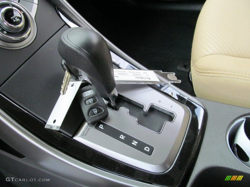 2013 Elantra GLS - Blue Sky Metallic / Beige photo #9