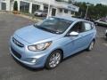 2012 Clearwater Blue Hyundai Accent SE 5 Door  photo #3