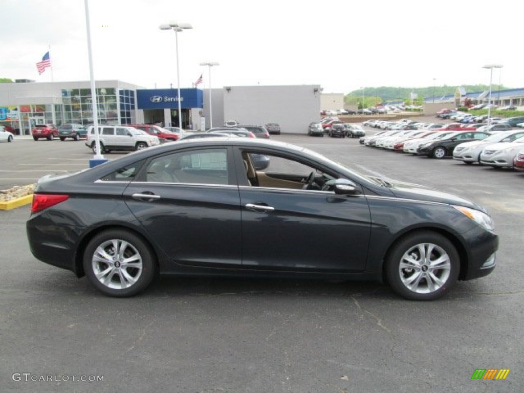 2013 Sonata Limited - Pacific Blue Pearl / Camel photo #2