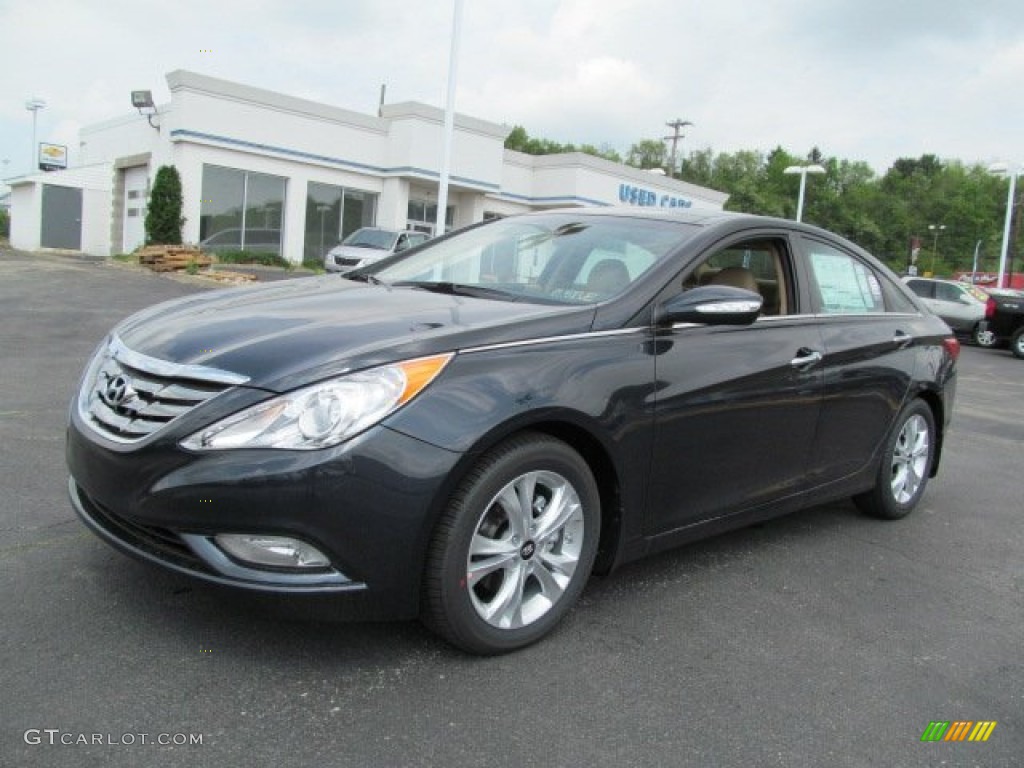 2013 Sonata Limited - Pacific Blue Pearl / Camel photo #3