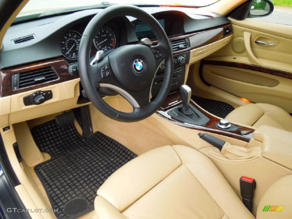 2008 3 Series 335i Sedan - Monaco Blue Metallic / Beige photo #29