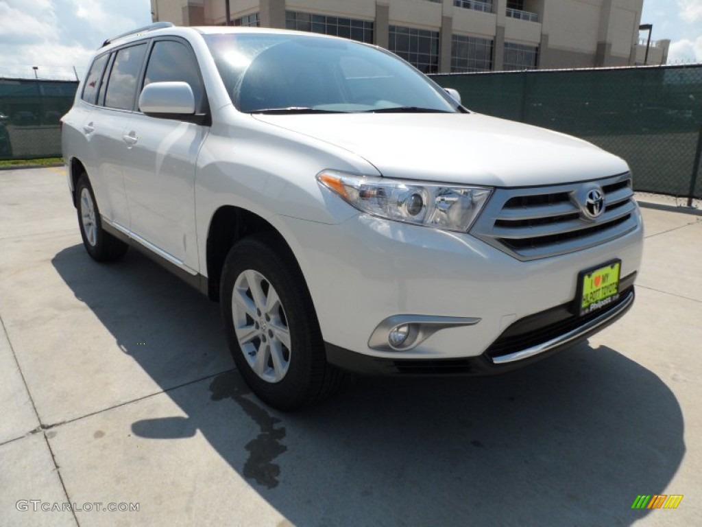 2012 Highlander V6 - Blizzard White Pearl / Ash photo #1