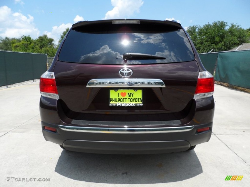 2012 Highlander Limited - Sizzling Crimson Mica / Ash photo #4