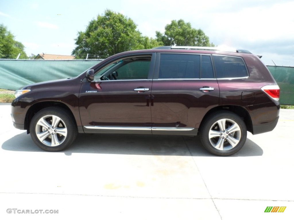 2012 Highlander Limited - Sizzling Crimson Mica / Ash photo #6
