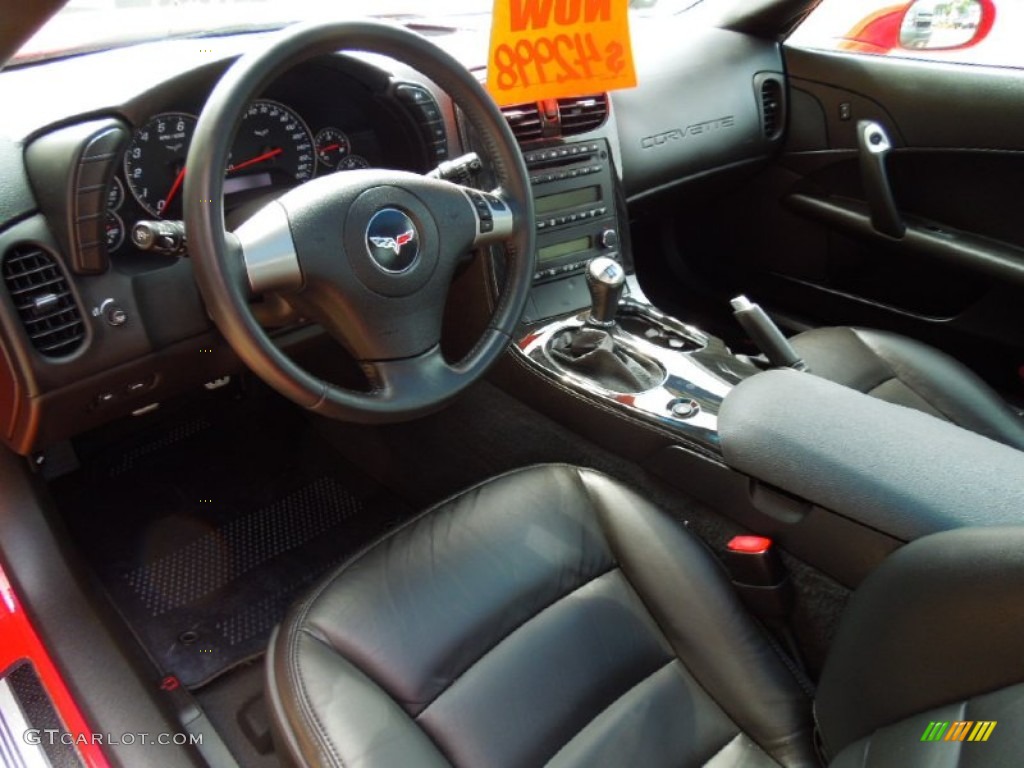 Ebony Black Interior 2010 Chevrolet Corvette Coupe Photo #64857776