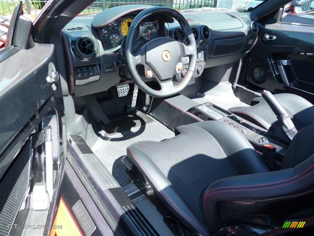 Black Interior 2009 Ferrari F430 16M Scuderia Spider Photo #64858070