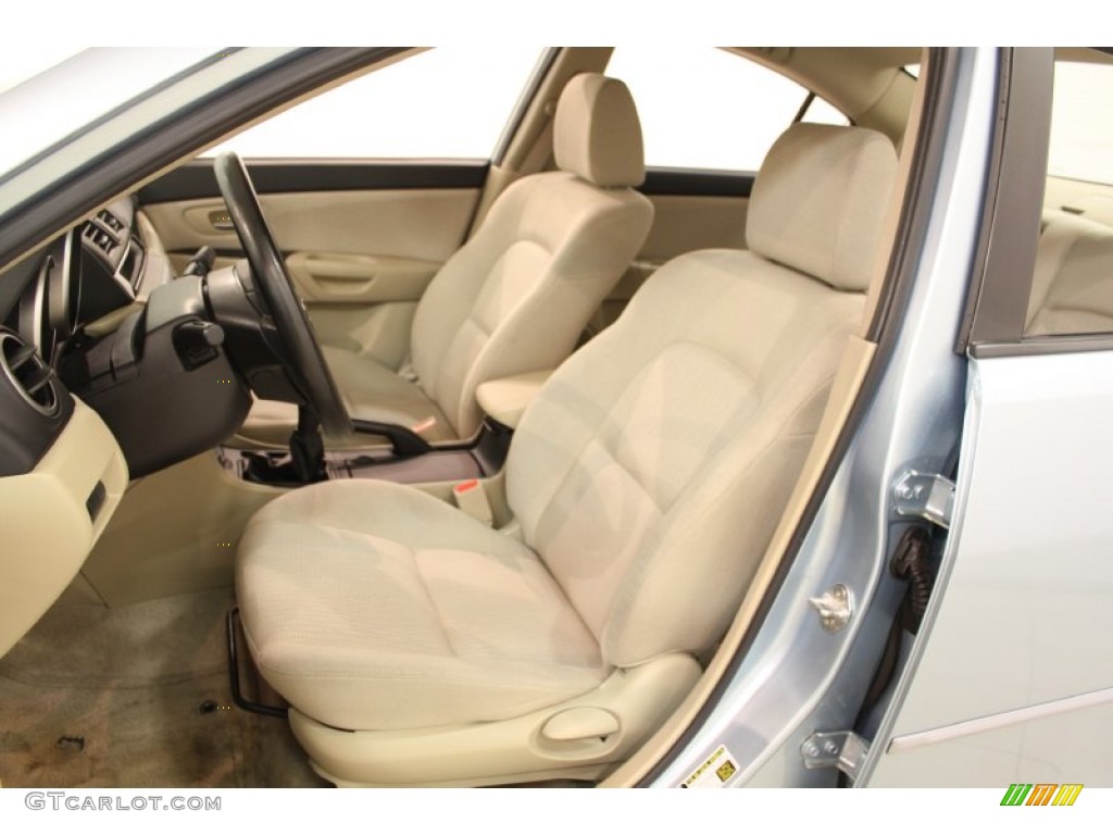 2007 MAZDA3 i Sport Sedan - Ice Blue Metallic / Beige photo #6