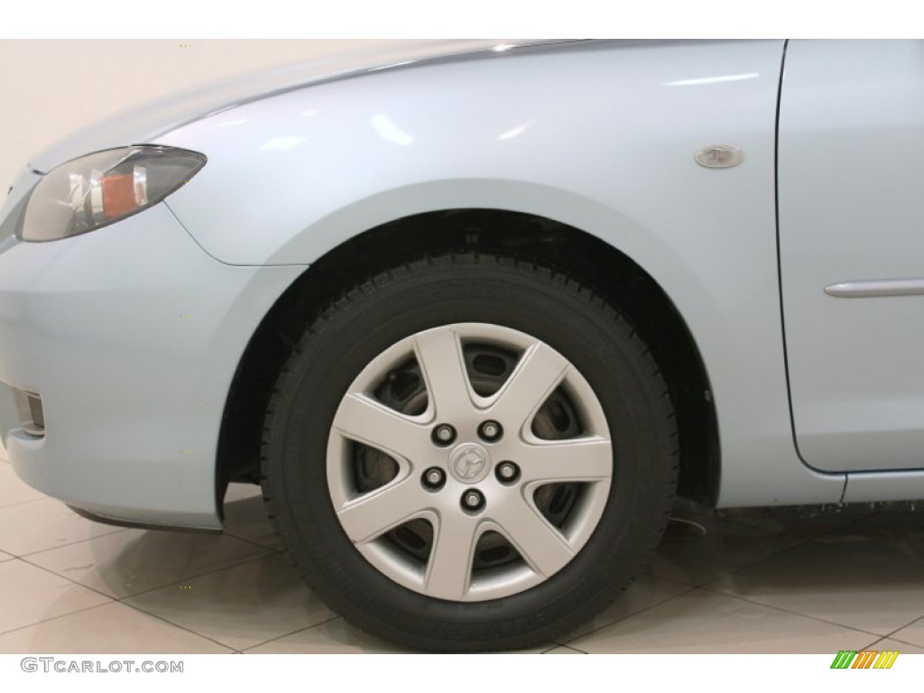 2007 MAZDA3 i Sport Sedan - Ice Blue Metallic / Beige photo #18