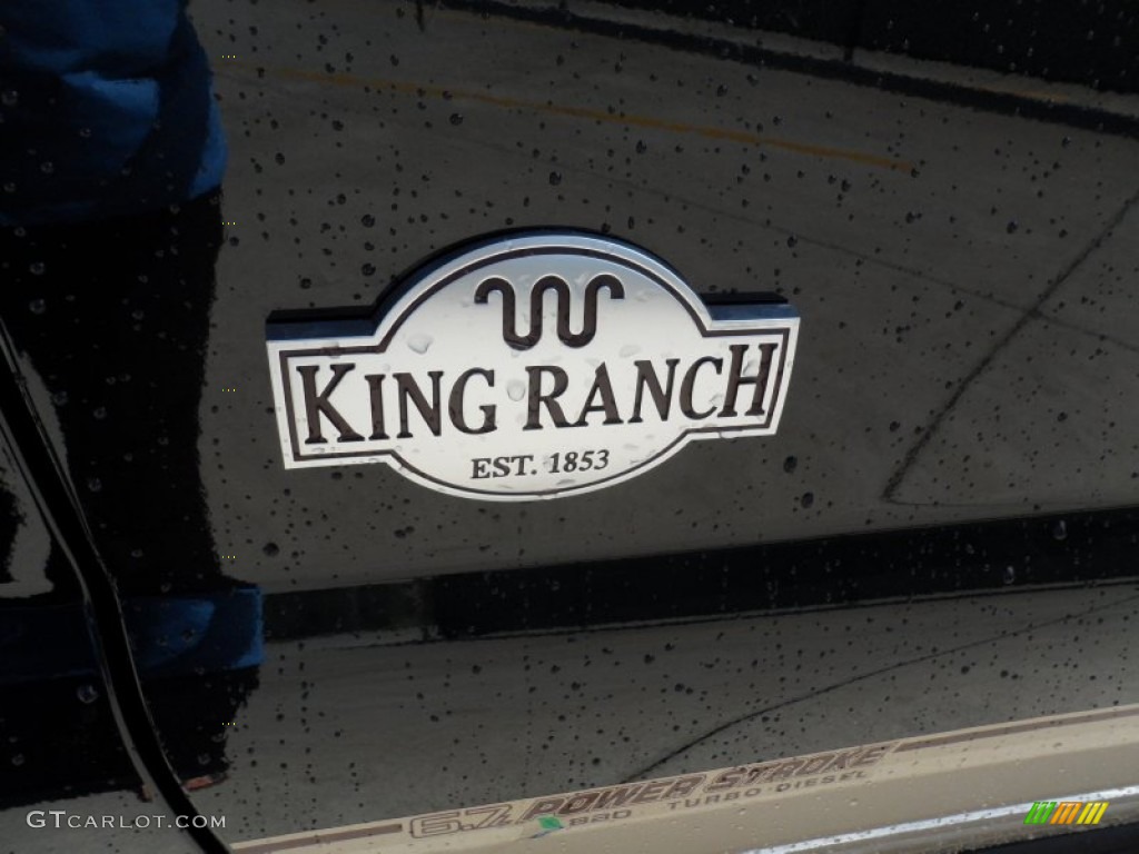 2012 F350 Super Duty King Ranch Crew Cab 4x4 Dually - Tuxedo Black Metallic / Chaparral Leather photo #14