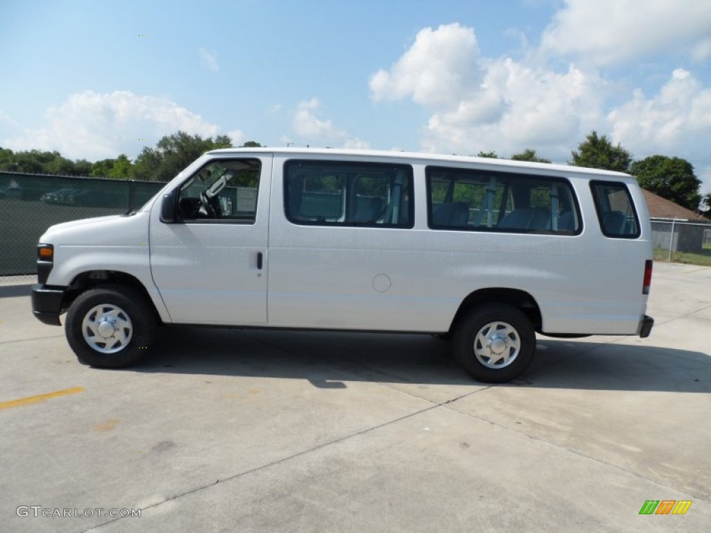 Oxford White 2012 Ford E Series Van E350 XL Extended Passenger Exterior Photo #64860194